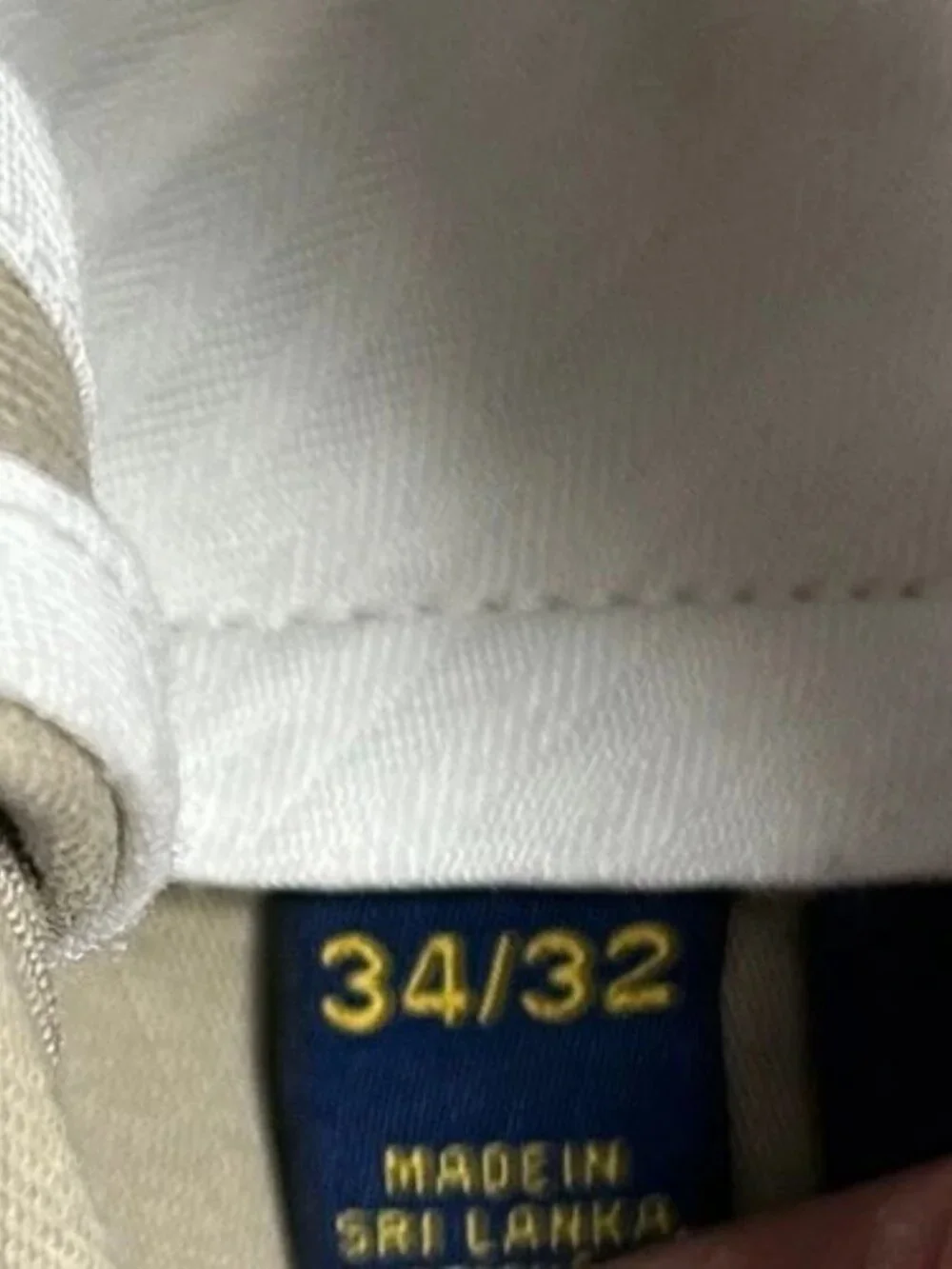 Polo Ralph Lauren Classic Fit Chino Pants Men 34x32 (33x31)‎ Beige 100% Cotton